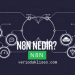 n8n otomasyon aracının node tabanlı çalışma mantığını ve farklı sistemler arasındaki veri akışını gösteren diyagram