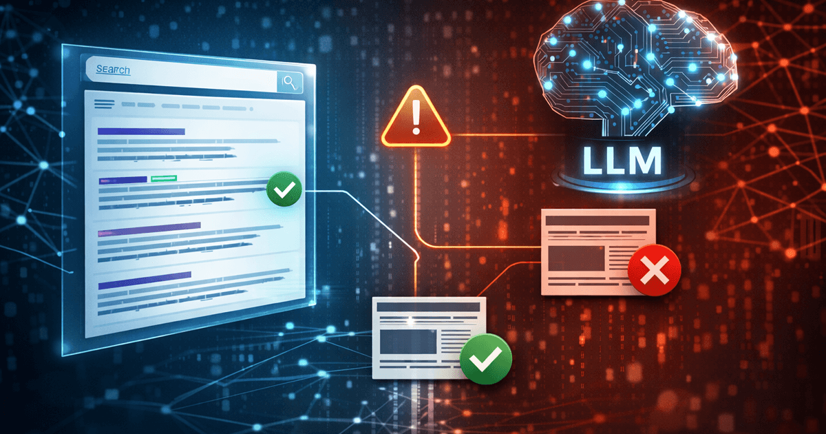 Yapay zekaların siteleri yok saymaması için gerekli içerik tutarlılığı ve kaynak olma kriterlerini temsil eden görsel