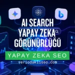Yapay zeka arama sistemlerinde GEO görünürlüğü ve AI SEO veri analizi kapak görseli